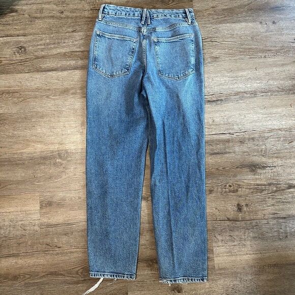Good American Distressed Boyfriend Jeans Size 6/28 High Rise Waist - Picture 6 of 6